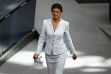 Líderka nemeckej strany Aliancia Sahra Wagenknecht Sahra Wagenknecht. FOTO: Reuters