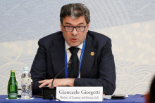 Taliansky minister financií Giancarlo Giorgetti. FOTO: REUTERS