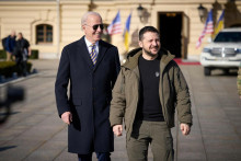 Joe Biden a Volodymyr Zelenský. FOTO: Reuters