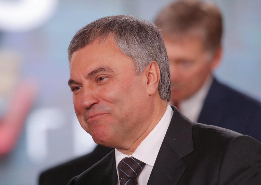 Predseda dolnej komory ruského parlamentu - Štátnej Dumy - Vjačeslav Volodin. FOTO: Reuters