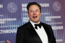 Elon Musk na udeľovaní ocenení Breakthrough Prize v Los Angeles v Kalifornii. FOTO: REUTERS