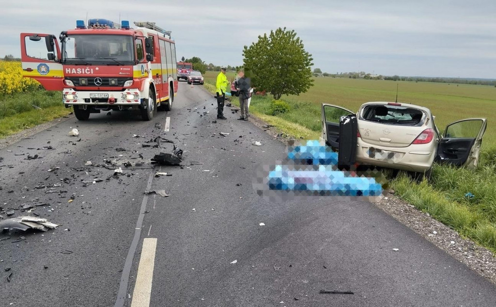 Tragická dopravná nehoda v Hornej Kráľovej FOTO: Facebook polície SR
