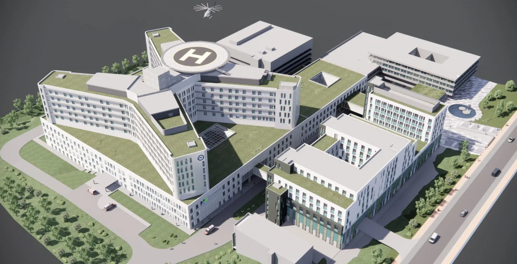 Vizuál projektu Fakultnej nemocnice s poliklinikou F. D. Roosevelta Banská Bystrica. FOTO: Fnspfdr