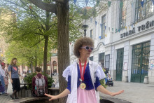 Zdravotná klaunka Frederika Kašiarová FOTO: Červený Nos