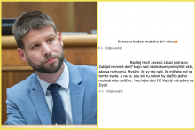 Michal Šimečka a komentáre reagujúce na návrh zákona
