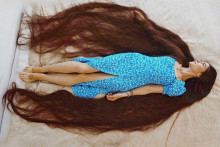 Žena s najdlhšími vlasmi na svete.