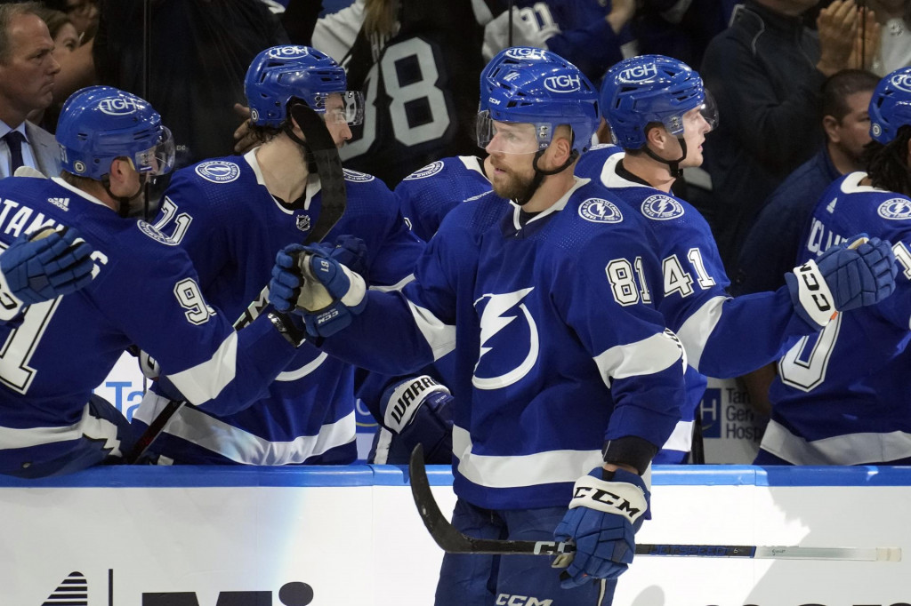 Slovenský hokejista Tampy Bay Lightning Erik Černák. FOTO: TASR/AP