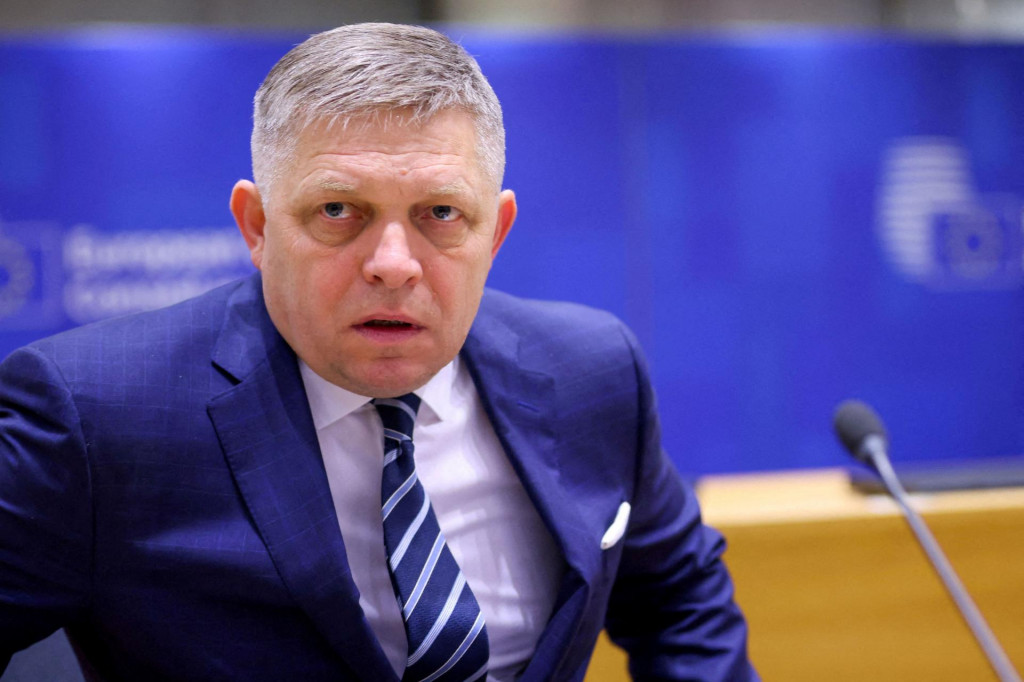 Premiér Robert Fico. FOTO: Reuters