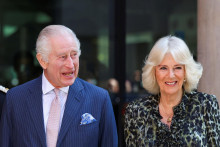 Britský kráľ Karol III. a kráľovná Kamila. FOTO: Reuters