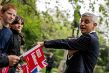 Znovuzvolený starosta Londýna Sadiq Khan. FOTO: Reuters
