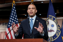 Líder demokratickej menšiny v americkej Snemovni reprezentantov Hakeem Jeffries. FOTO: Reuters