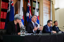 Austrálsky podpredseda vlády a minister obrany Richard Marles. FOTO: Reuters