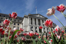Budova britskej centrálnej banky Bank of England. FOTO: REUTERS