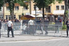 Miesto, kde došlo k streľbe na premiéra Roberta Fica. FOTO: HN