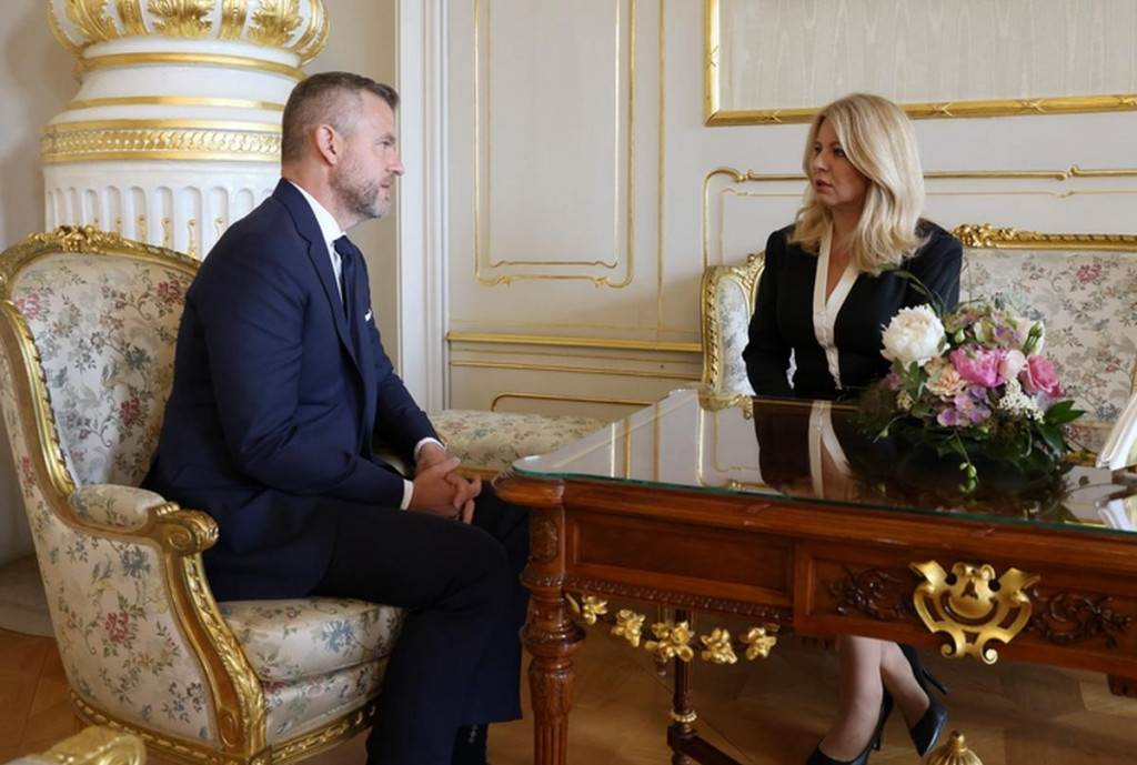 Peter Pellegrini a Zuzana Čaputov&aacute;. FOTO: Kancel&aacute;ria prezidentky