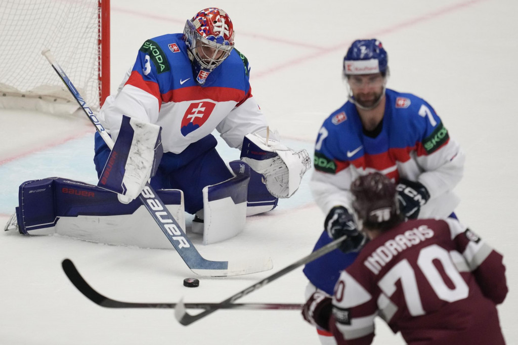 Samuel Hlavaj zatiaľ na šampionáte v slovenskom drese priam exceluje. FOTO: TASR/AP