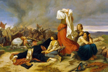 Bitka pri Lipanoch sa stala námetom viacerých výtvarných diel. Takto si udalosť v druhej polovici 19. storočia predstavoval napríklad rakúsky maliar Christian Ruben.