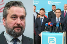 Ľuboš Blaha aj Ľudovít Ódor kandidujú do europarlamentu. FOTO: TASR/J. Kotian, TASR/P. Neubauer