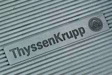 Logo spoločnosti ThyssenKrupp. FOTO: REUTERS