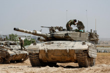 Tanky Izraelskej armády. FOTO: Reuters