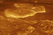 Ilustrácia povrchu na Venuši