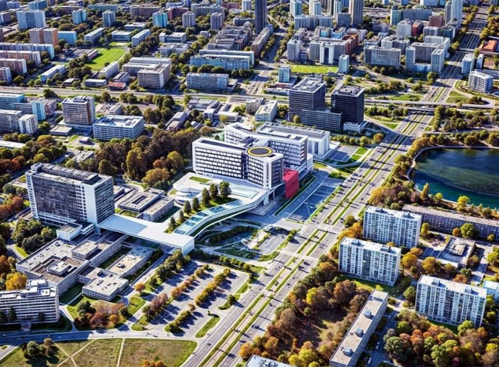Národná univerzitná nemocnica v Ružinove - vizualizácia