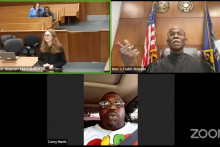 Vypočutie na súde. FOTO: Honorable Judge Cedric Simpson