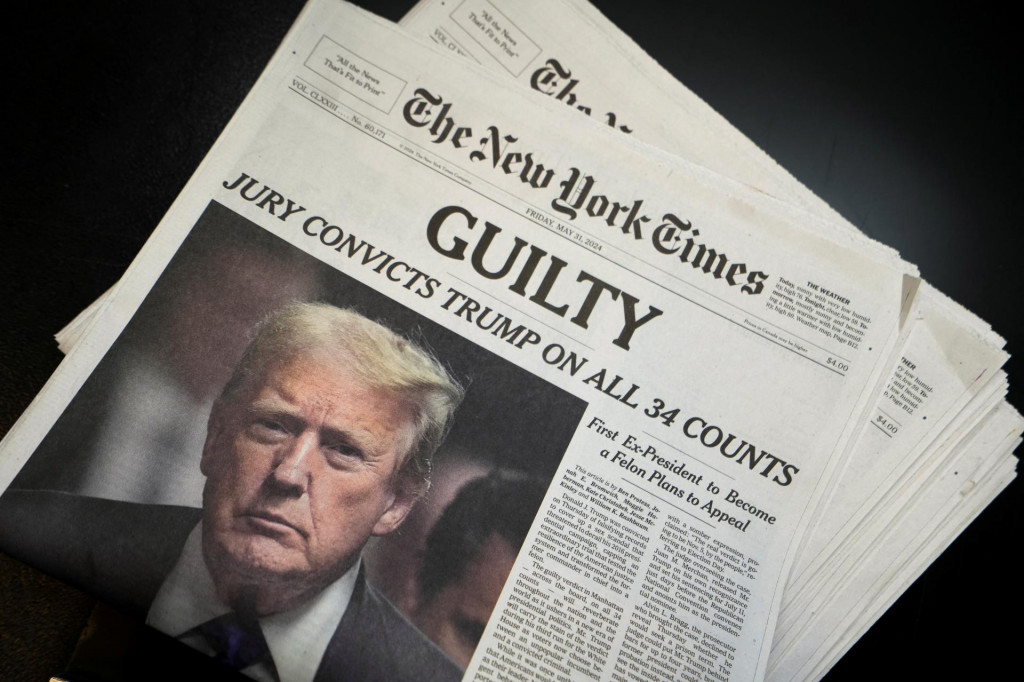 Trump na obálke The New York Times.