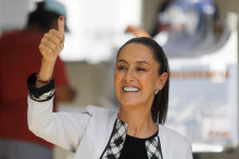 Kandidátka na prezidentku Mexika Claudia Sheinbaumová. FOTO: Reuters