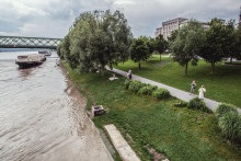 Hladina na Dunaji neprestáva rásť a povodne sa rapídne zhoršujú. FOTO: HN/Miroslava Spodniaková