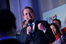 Najlepší kandidát Slobodnej strany Rakúska (FPÖ) pre európske voľby Harald Vilimsky. FOTO: Reuters
