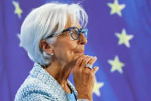 Prezidentka Európskej centrálnej banky (ECB) Christine Lagardeová. FOTO: Reuters