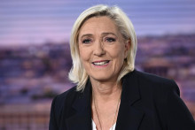 Líderka krajne pravicového Národného združenia Marine Le Penová. FOTO: TASR/AP