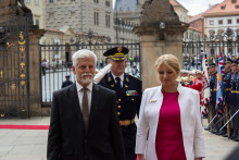Zľava český prezident Petr Pavel a slovenská prezidentka Zuzana Čaputová. FOTO: TASR/Barbora Vizváryová