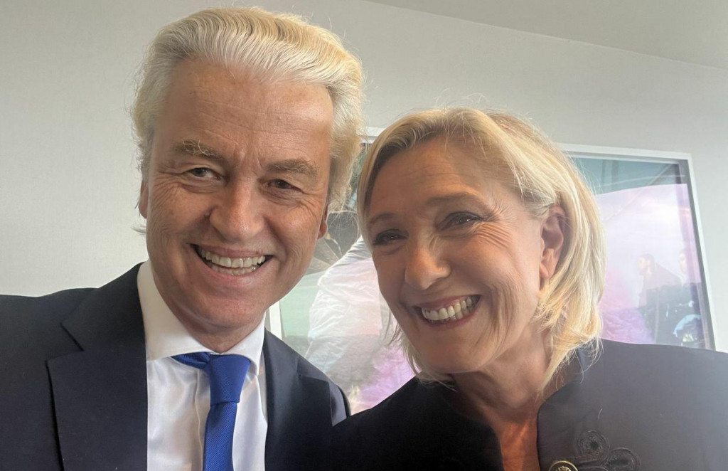 Geert Wilders a Marine Le Penová. FOTO: X/Geert Wilders