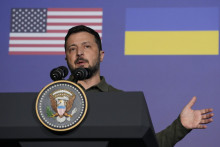 Ukrajinský prezident Volodymyr Zelenskyj. FOTO: TASR/AP