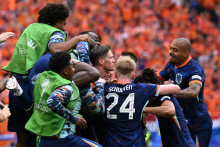 Radosť holandských futbalistov. FOTO: REUTERS
