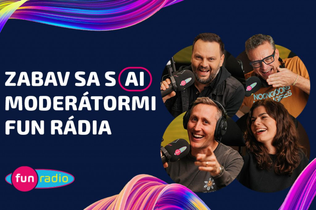 Fun rádio prináša AI moderátorov Sajfu, Ajku a Juniora s Marcelom.