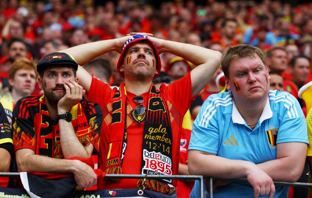 Sklamaní fanúšikovia Belgicka. FOTO: Reuters