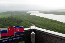 Rieka Tuman na hraniciach Číny, Severnej Kórey a Ruska. FOTO: Profimedia