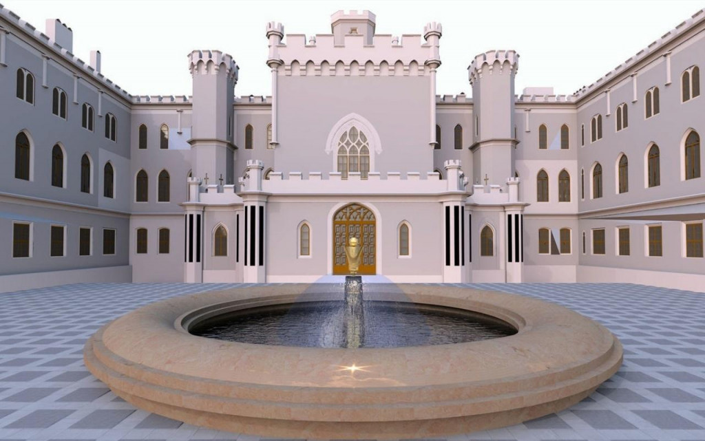 Vizualiz&aacute;cia ka&scaron;tieľa v Rusovciach. FOTO: &Uacute;rad Vl&aacute;dy