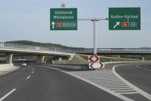 Diaľničný úsek D1 pri Košiciach Budimír - Bidovce. FOTO: TASR/F. Iván