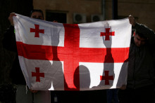 Gruzínska vlajka. ILUSTRAČNÉ FOTO: REUTERS
