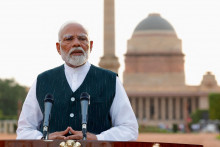 Naréndra Módí si víťazstvom v nedávnych voľbách zabezpečil už tretie funkčné obdobie v kresle indického premiéra. FOTO: REUTERS