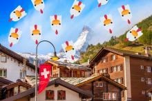 Kuracie hlavy nad Švajčiarskom