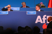 Snem AfD v nemeckom Essene. FOTO: REUTERS