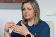Erika Jurinová, predsedníčka Žilinského samosprávneho kraja. FOTO: HN/Peter Mayer