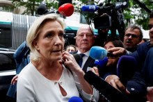Marine Le Penová, členka parlamentu a predsedníčka francúzskej krajne pravicovej strany Národné zhromaždenie. FOTO: Reuters