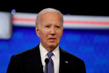 Joe Biden počas prezidentskej debaty. FOTO. Reuters
