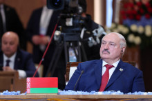 Bieloruský prezident Alexander Lukašenko sa zúčastňuje na samite Šanghajskej organizácie pre spoluprácu v Astane. FOTO: Reuters